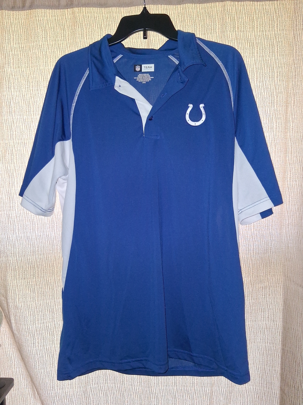 NFL Indianapolis Colts Team Apparal Polo Shirt Men's Large